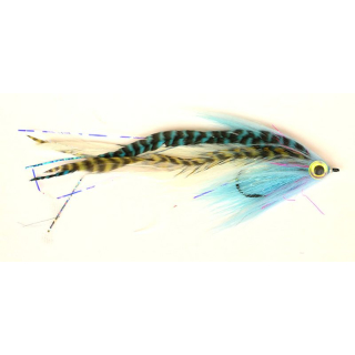 Streamer luccio bauer UV Baitfish