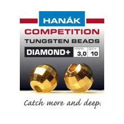 Hanak Tungsten Beads Diamond+ Gold