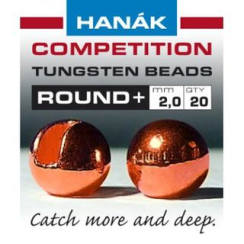 Hanak Tungsten Beads Round+ Copper 3,0MM - 0,18G