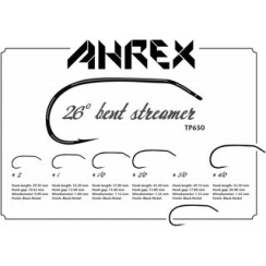Ahrex TP650 - 26 Degree Bent Streamer Hook #2/0 (12)