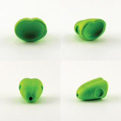 Fish-Skull Surface Seducer Double Barrel Popper Köpfe L Green Chartreuse