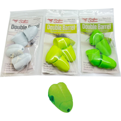 Fish-Skull Surface Seducer Double Barrel Popper Bodies XL Yellow Chartreuse