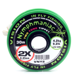 Vision Nymphmaniac Two Tone Tippet 0,20mm - 3X