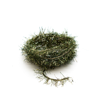Barred Hackles Chenille Gold Olive