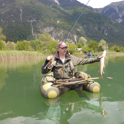 FlyFishing Guiding in Belly Boat