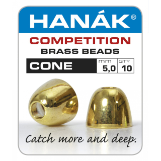 Hanak Cone Brass Beads 5mm