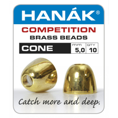 Hanak Cone Brass Beads 5mm
