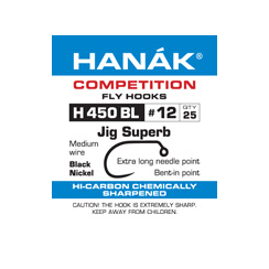 Haken Hanak Competition Jig Superb Schonhaken Black Nickel