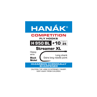 Haken Hanak Competition Streamer XL Schonhaken Black Nickel