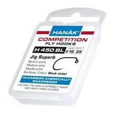 Ami Hanak Competition Jig Superb Barbless Black Nickel 10