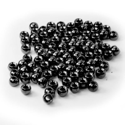 Tungsten Kopfperlen Schwarz Nikel 20 Stk. Ø2.00 mm