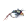Nymphe Berbless Tungsten Olive Rainbow Caddies Hook 10