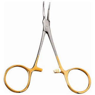 Mos forcep gold finger 4 € Curved Very Small