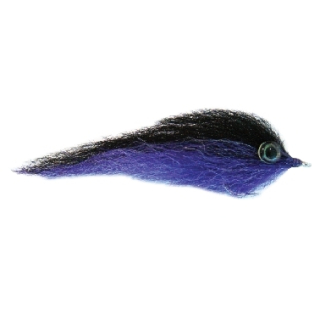 Montana Fly Tarpon Lucent Minnow Black Purple - Hook 1/0