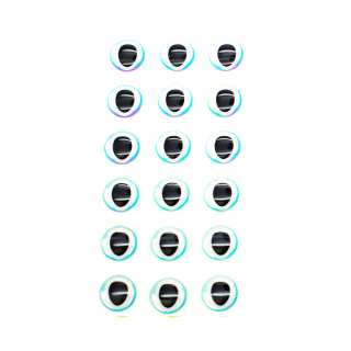 Bauers 3D Epoxy Eyes Luccio Oval Dubbel Pearl 16 mm