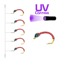 Hegene UV Body Synthetic Quill Red 14